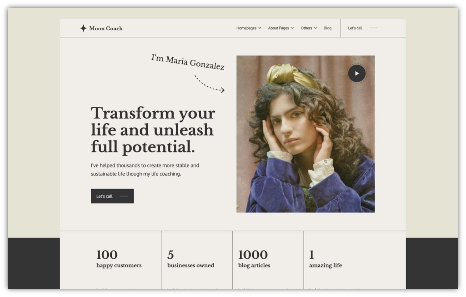 6 Best Examples of Free Health Coach Website Templates